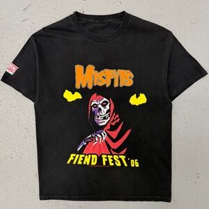 Vintage 2006 The Misfits Fiend Fest Rare Punk Rock Concert Band T Shirt Large